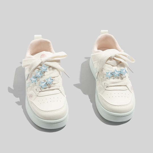 Damen Sneakers mit charmanten Sternenapplikationen und bequemer Dämpfung EB