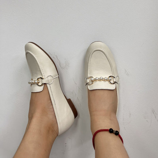 Damen Mokassins mit elegantem Perlen-Akzent EB