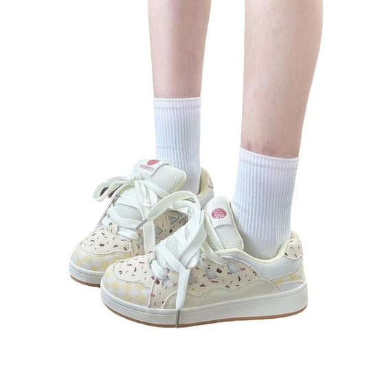 Damen Sneakers mit verspieltem Design und bequemer Dämpfung EB