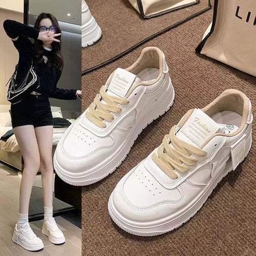 Damen Plateau-Sneaker mit dämpfender Sohle und atmungsaktivem Obermaterial EB