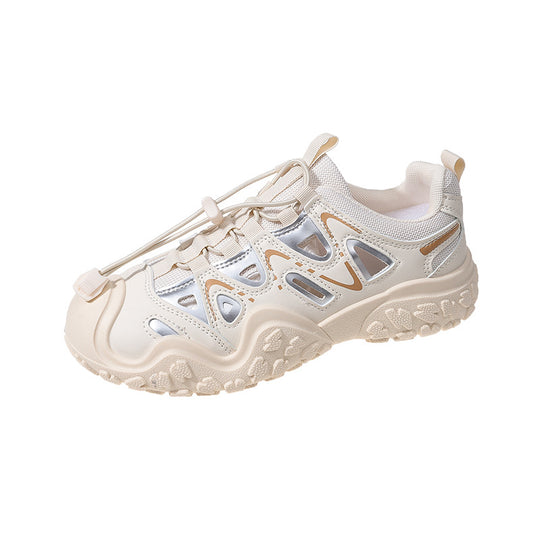 Damen Sportliche Sneaker mit atmungsaktiver Mesh-Oberfläche und rutschfester Sohle EB