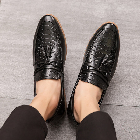 Damen Elegante Mokassins mit modischem Schlaufen-Detail EB