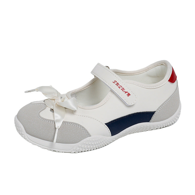 Damen Sportschuhe mit Klettverschluss und attraktivem Schleifen-Design EB
