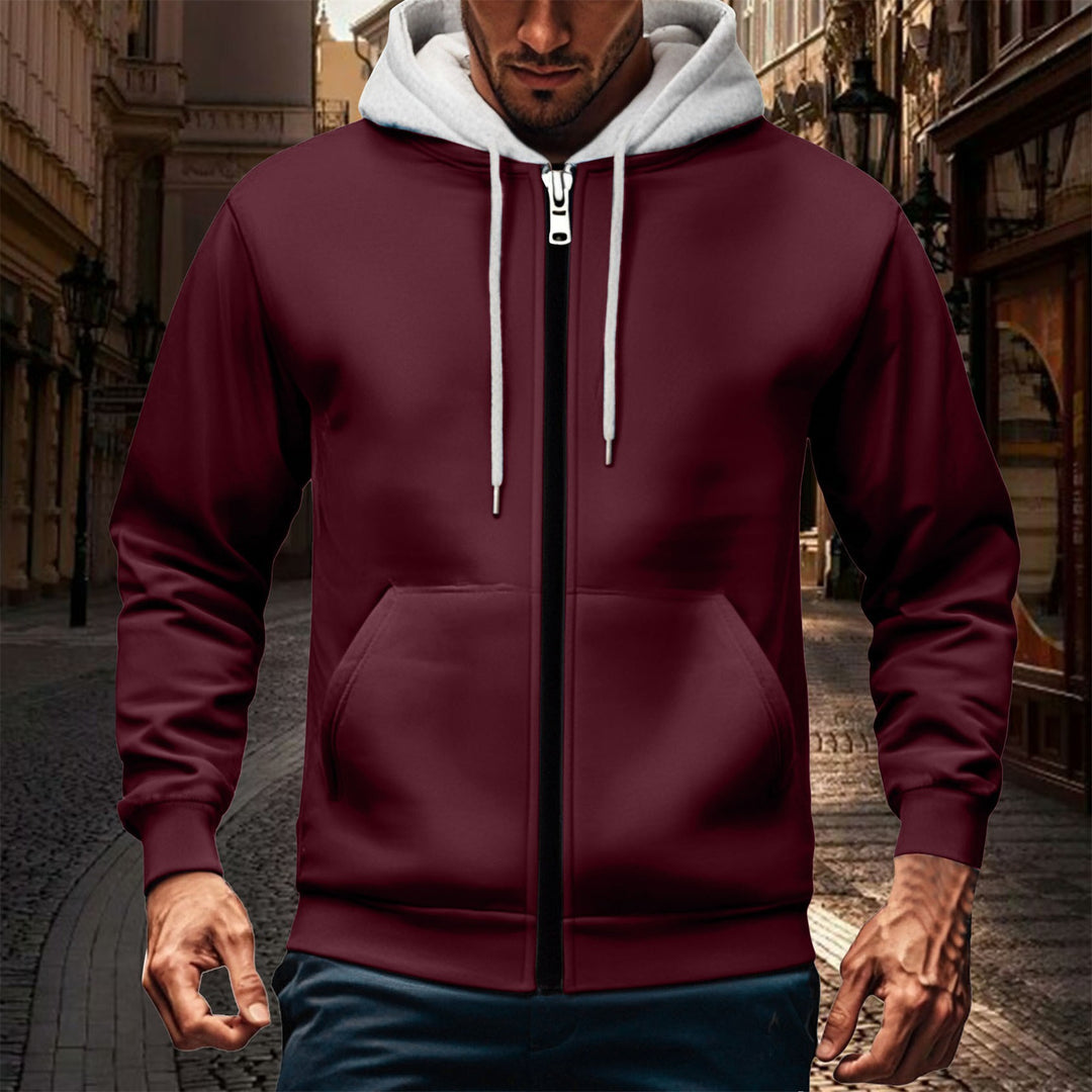 Herren Kapuzenjacke mit doppellagigem Material EB