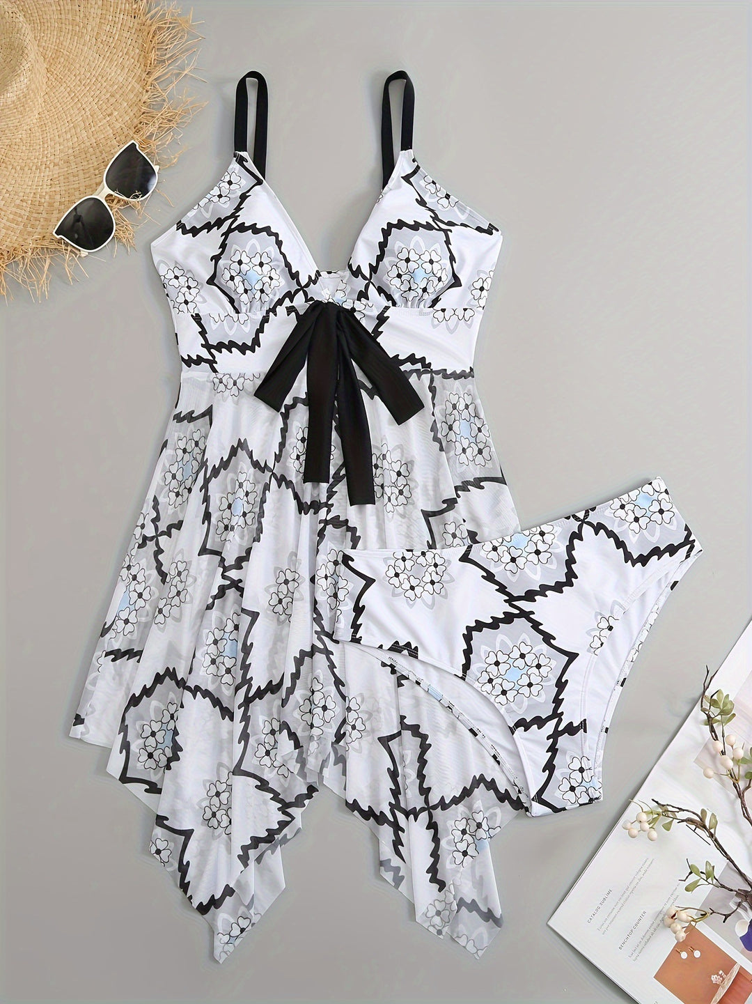 Damen Batherock mit raffinierten Bindeband-Details EB
