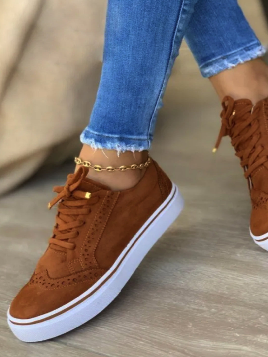 Damen Sneaker mit modischem Textilobermaterial und dämpfender Sohle EB