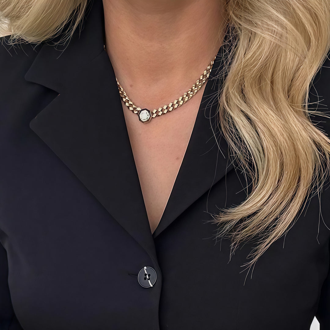 Damen Modische Blazerjacke mit kurzen Ärmeln EB