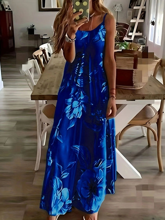 Damen Maxikleid mit elegantem floralem Druck und modischem Schnitt EB