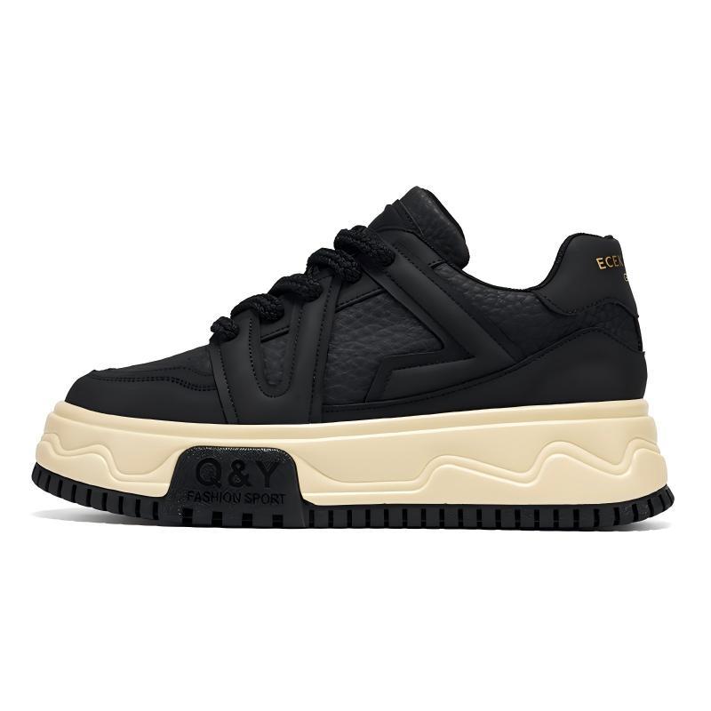 Damen Sportliche Sneakers mit modischer Plateau-Sohle und atmungsaktivem Obermaterial EB
