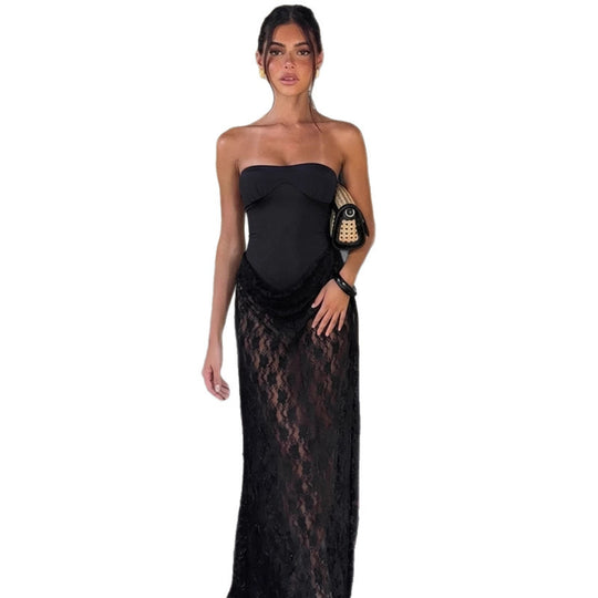 Damen Langarm Kleid EB