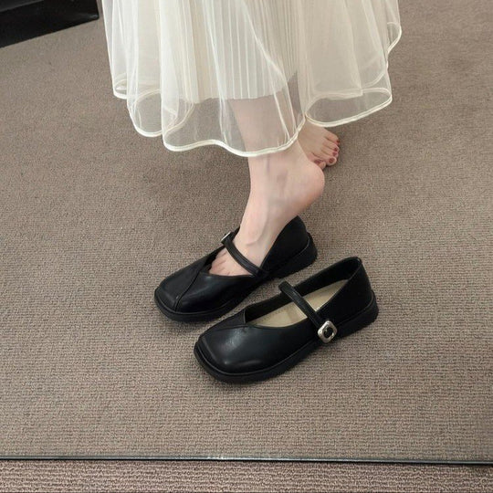 Damen Elegante Mary Jane Schuhe mit verstellbarem Riemen und dämpfender Sohle EB