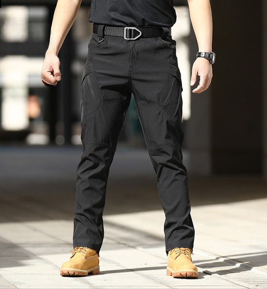 Herren Cargo-Hose mit verstellbarem Bund und tiefen Seitentaschen EB