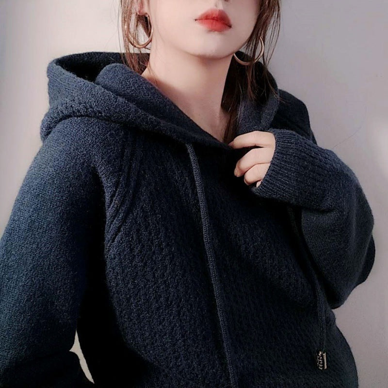 Damen Hoody mit innovativer Struktur und lässigem Schnitt EB