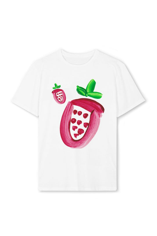 Damen T-Shirt mit farbenfrohem Motiv und kreativem Design EB