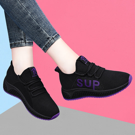Damen Sportliche Sneakers mit atmungsaktiven Eigenschaften und rutschfester Sohle EB