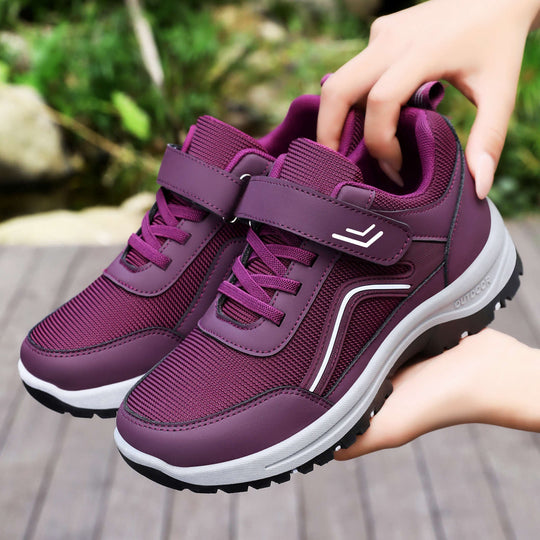 Damen Sportliche Outdoor-Sneakers mit robustem Sohlen-Design EB