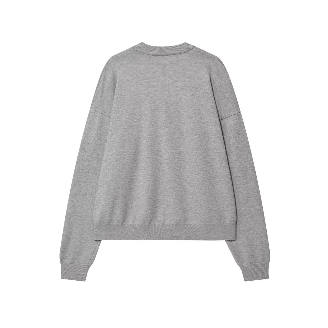 Damen lässiger Sweatshirt mit engem Kragen EB