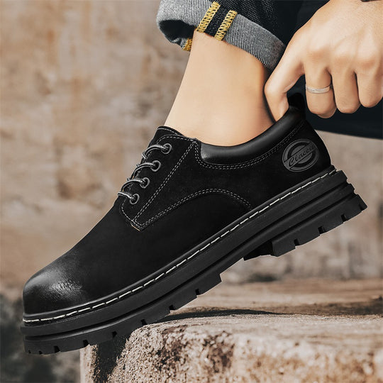 Herren robuste Schnürschuhe mit rutschfester Profilsohle und atmungsaktivem Obermaterial EB