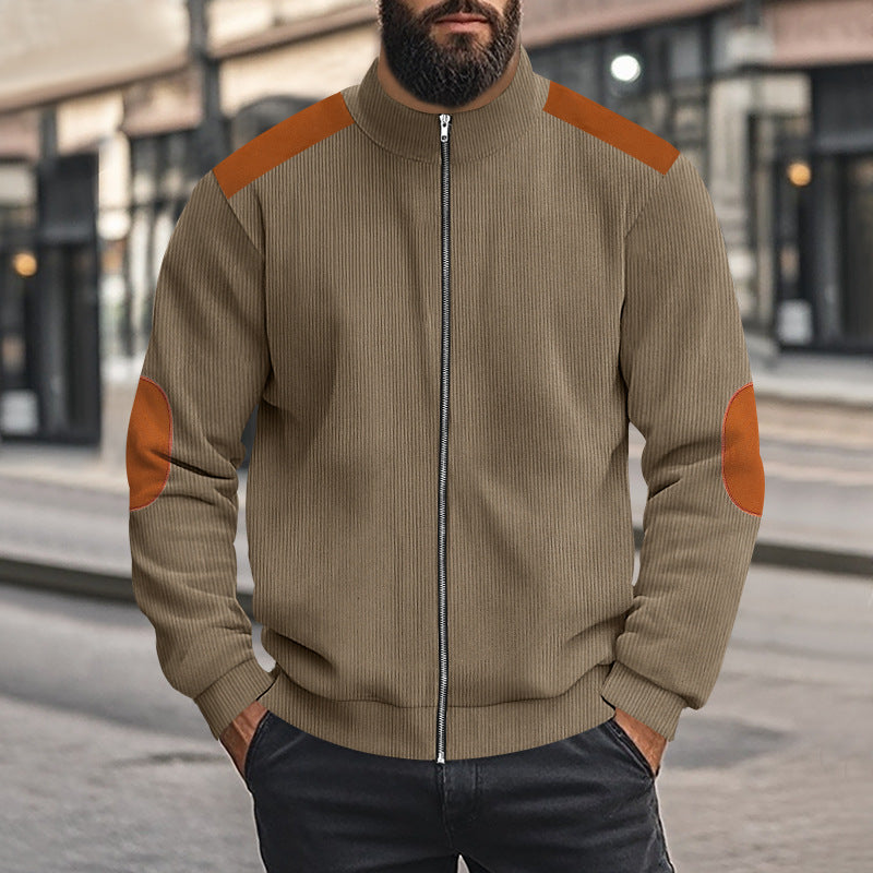Herren Sportliche Jacke mit Reißverschluss und modischen Akzenten EB