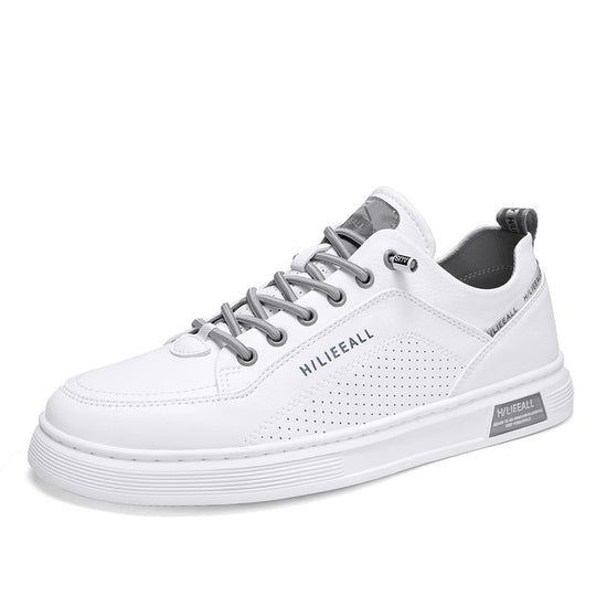 Herren niedrig geschnittener Sneaker mit perforierter Seitenwand, Metallösen und gedämpfter Plateausohle EB