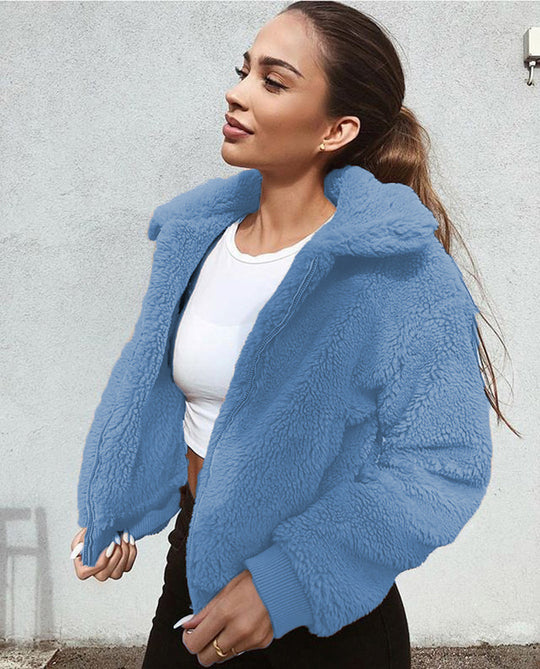 EB | Sweat-Shirt Femme En Polaire À Large Col