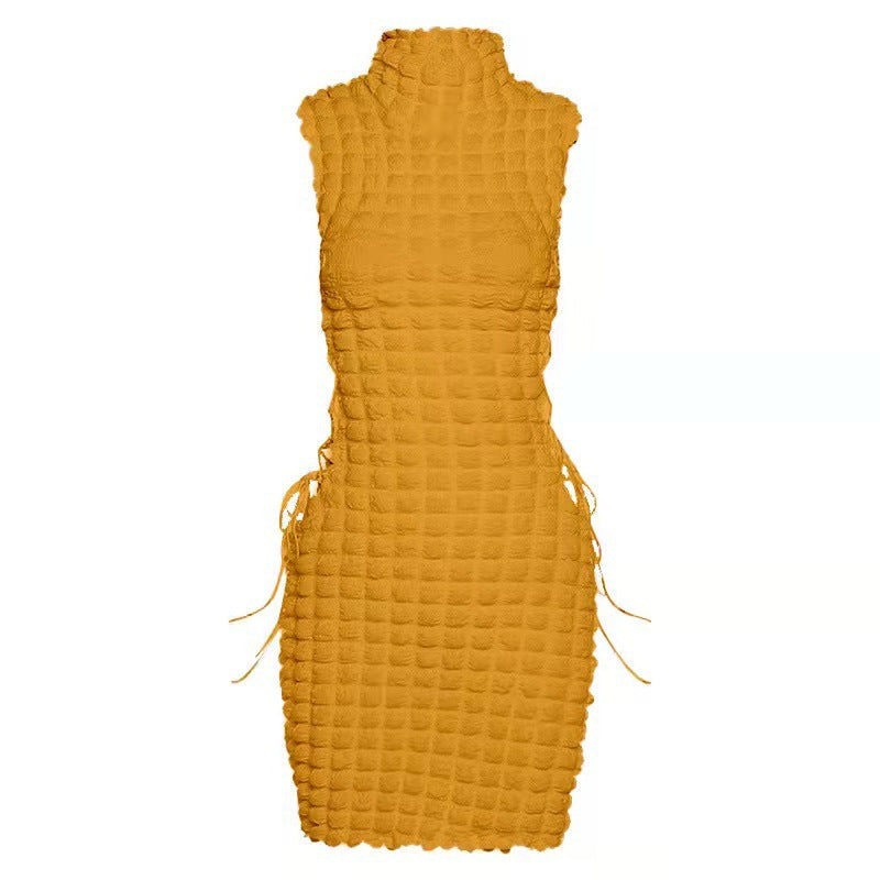 Damen Bodycon Kleid mit raffiniertem Strukturdesign EB