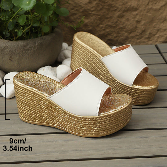 Damen Wedge-Pantoletten mit elegantem Design und komfortablem Fußbett EB