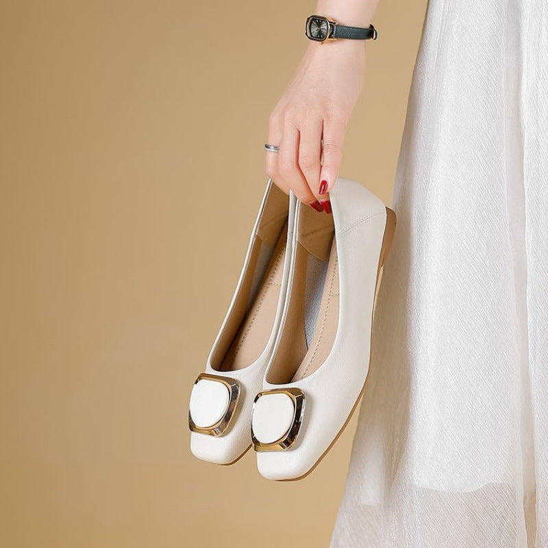 Damen Elegante Ballerinas mit funkelndem Schmuckdetail EB