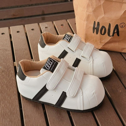 Damen Sneakers mit doppeltem Klettverschluss und gepolsterter Innensohle EB