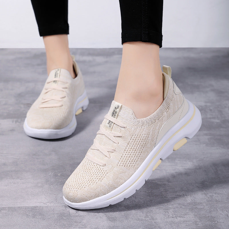 Damen Komfortable Lauf-Sneaker mit atmungsaktivem Strick-Obermaterial EB