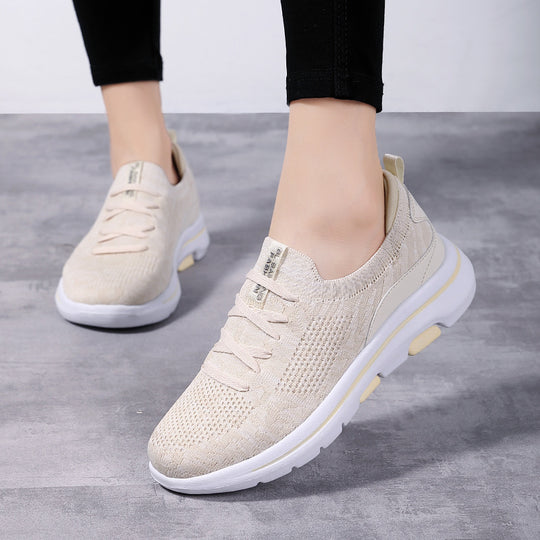 Damen Komfortable Lauf-Sneaker mit atmungsaktivem Strick-Obermaterial EB
