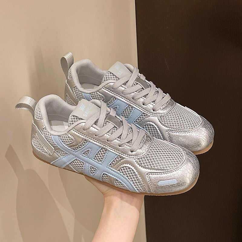 Damen Atmungsaktive Sneakers mit strukturiertem Obermaterial und rutschfester Sohle EB