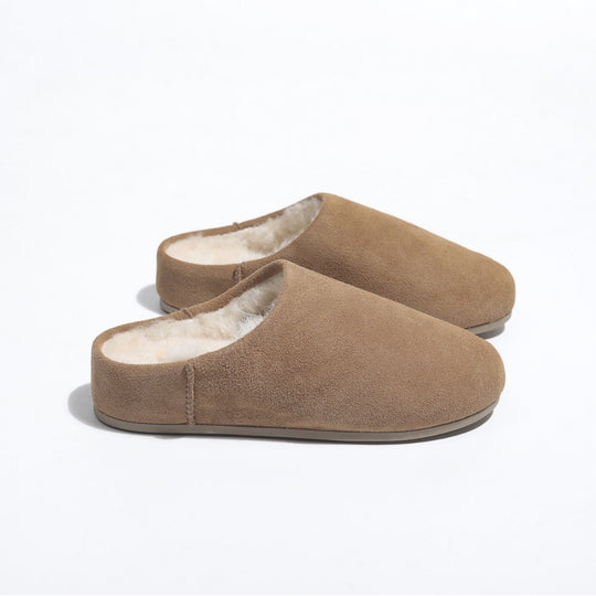 Damen Hausschuhe mit weichem Velours-Innenfutter und rutschfester Sohle EB
