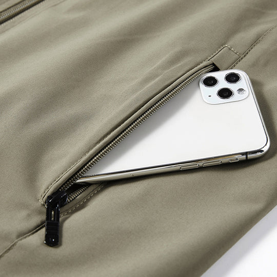 Herren Atmungsaktive Softshell-Outdoorweste mit Mesh‑Innenfutter und Reißverschlusstaschen EB
