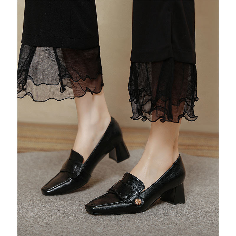 Damen elegante Sling-Pumps mit stilvollem Design und komfortablem Blockabsatz EB