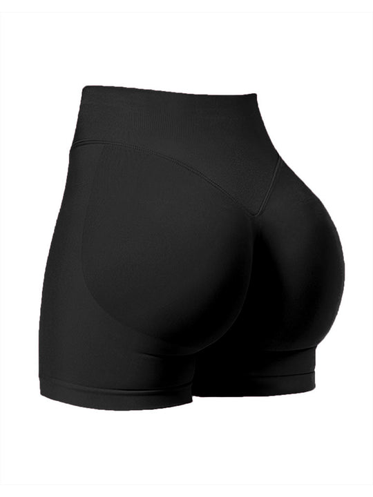 Damen Sport-Bikini-Oberteil mit hoch geschnittenen Shorts und nahtlosem Design EB