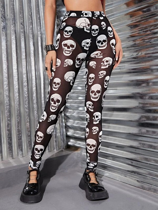 Damen Leggings mit modischem Schriftzug EB