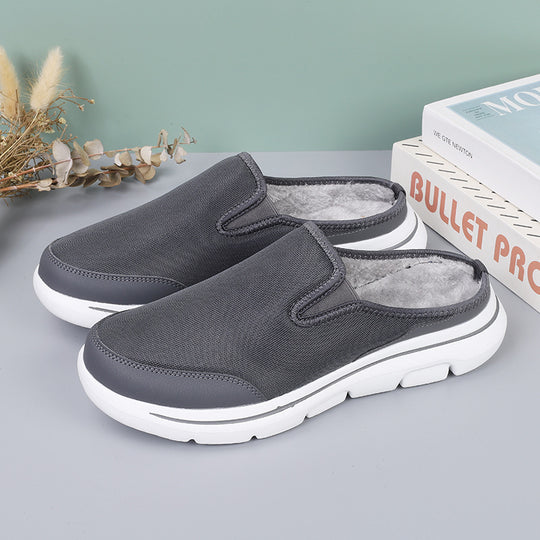 Damen Bequeme Slip-On Clogs mit kuscheligem Innenfutter EB