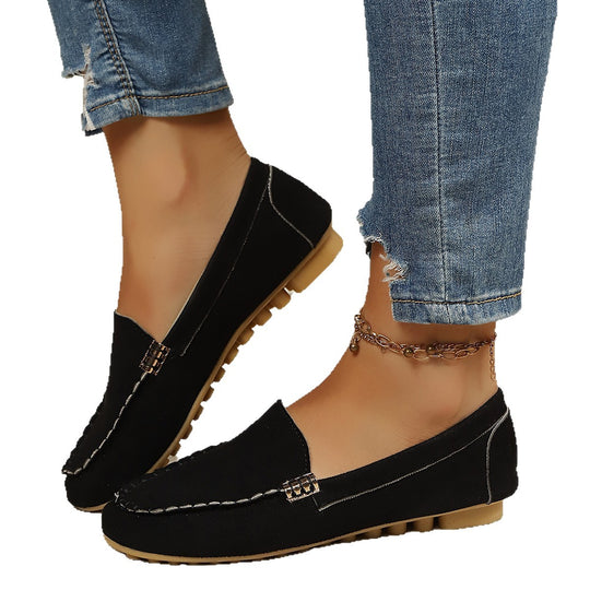 Damen Mokassins mit stilvollem dekorativem Design EB