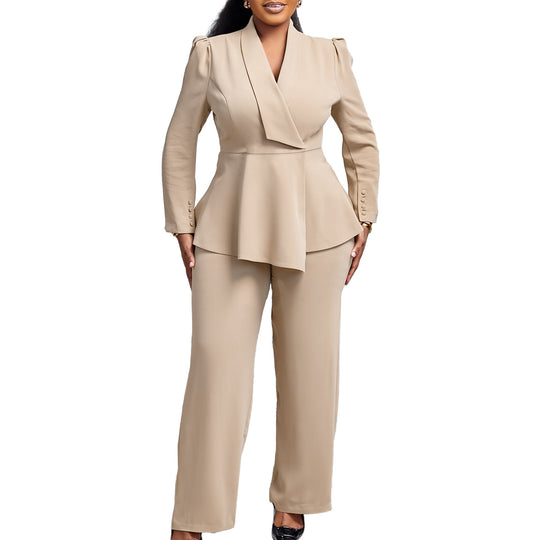 Damen Elegantes Blazer-Hosen-Set EB