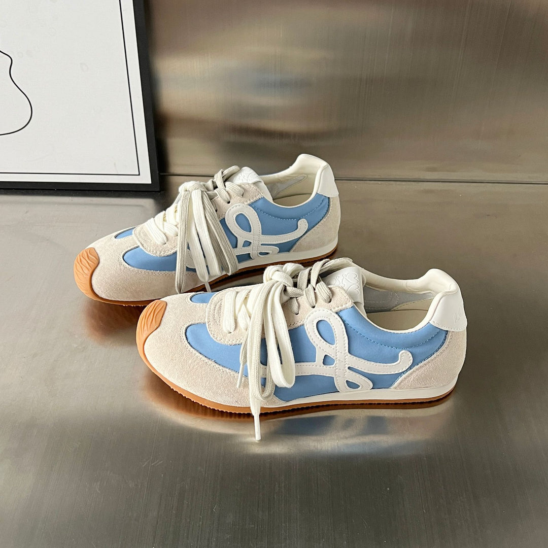 Damen Sportliche Sneakers mit hochwertigem Wildleder und atmungsaktivem Obermaterial EB
