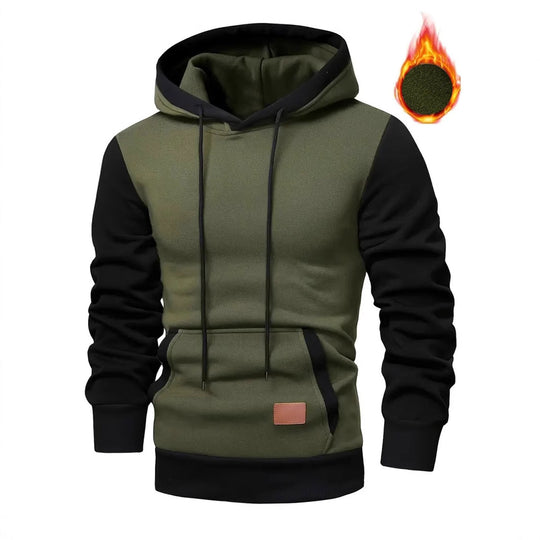 Herren modischer Hoodie mit praktischen Taschen und kontrastrierendem Design EB