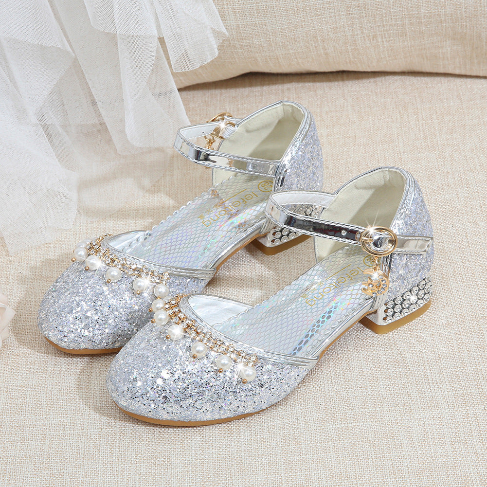 Damen Glitzernde Festtagsballerinas EB