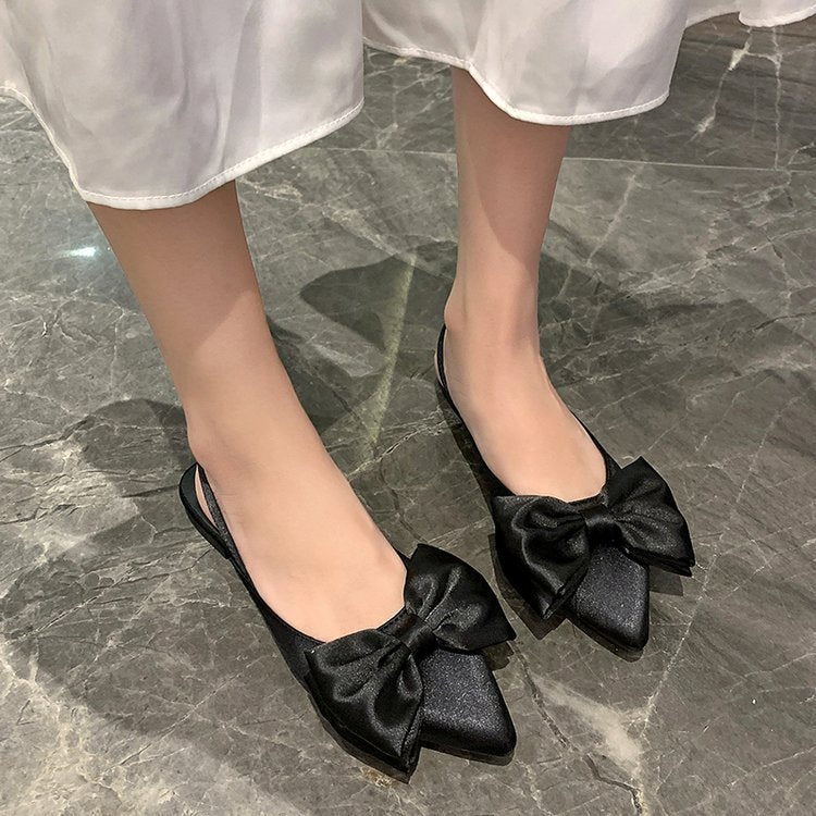 Damen Slingback-Ballerinas mit Schleifenakzent EB