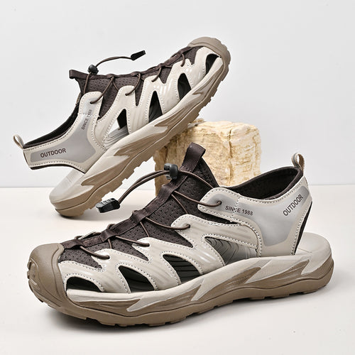 Damen Sportliche Outdoor-Sandalen mit rutschfester Sohle und praktischem Schnellschnürsystem EB