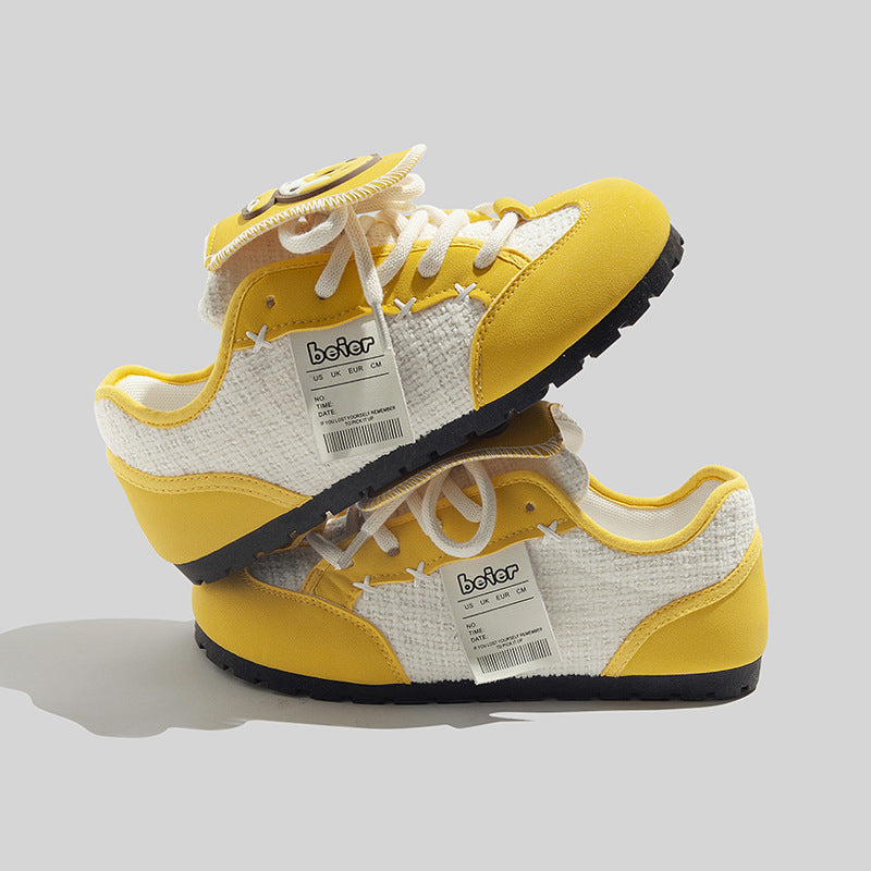 Damen Sportliche Sneaker mit atmungsaktiver Gewebestruktur und rutschfester Sohle EB