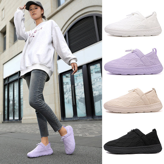 Damen Elastische Slip-On Sneakers mit innovativem Schnellschnürsystem EB
