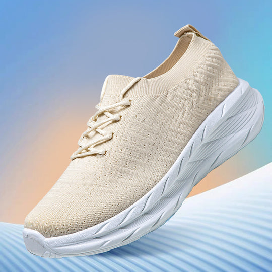 Damen Slip-On Laufschuhe mit flexiblem Strickoberteil und rutschfester Sohle EB