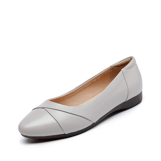Damen Bequeme Ballerinas mit modischer Querstitching-Detail EB