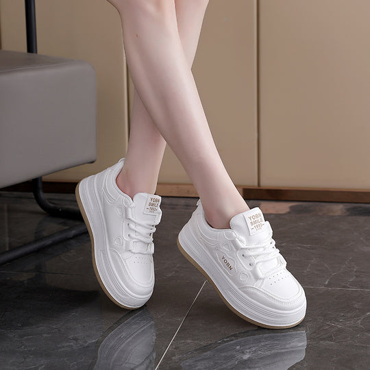 Damen Komfortable Sneaker mit dicker Laufsohle und modischem Design EB